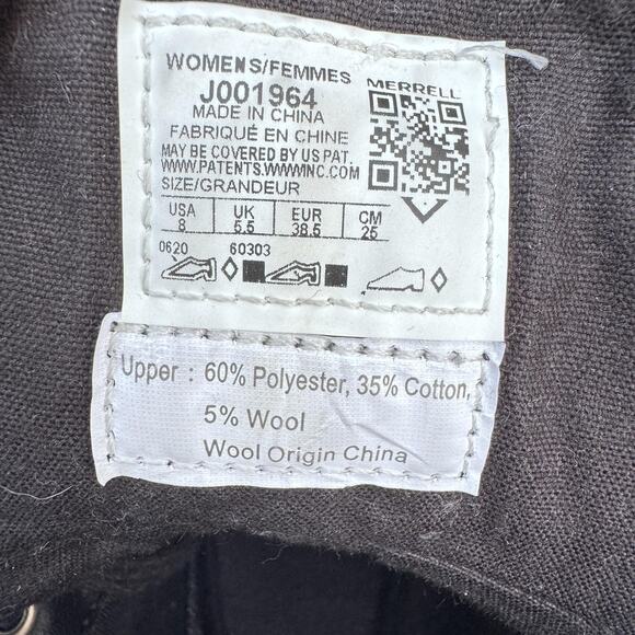 Merrell Boots Womens Size 8 Black Red Aztec Knit Lace Up Ankle Moc Toe J001964‎ - Picture 9 of 9